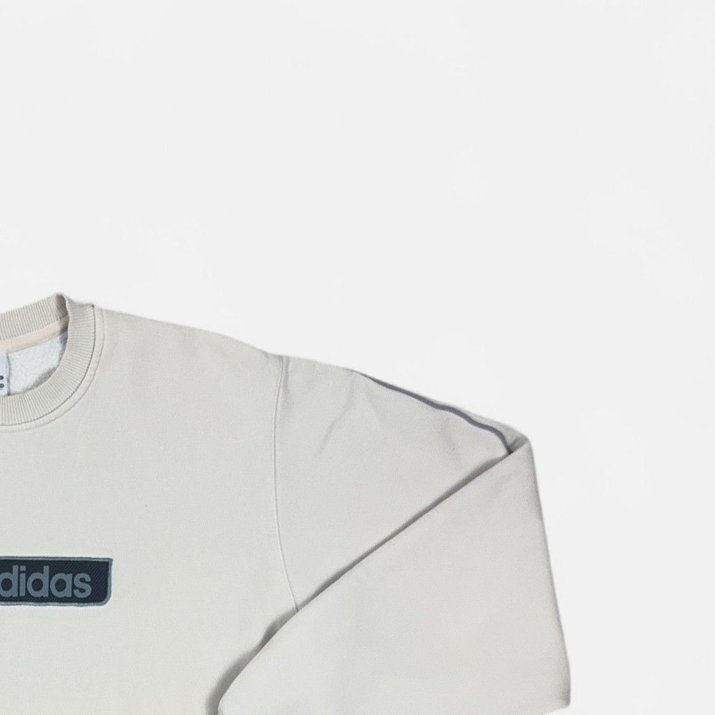 Vintage Adidas White Sweatshirt (L)