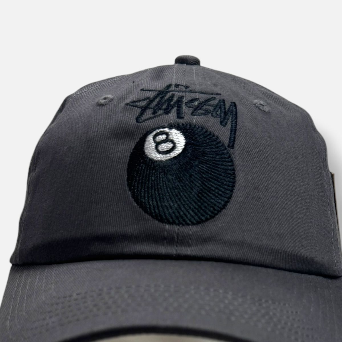 Stussy Grey 8 Ball Cap