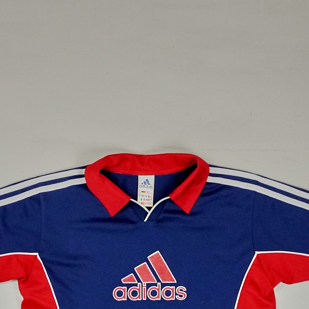 Vintage Adidas Blue Polo Shirt Womans (XS)