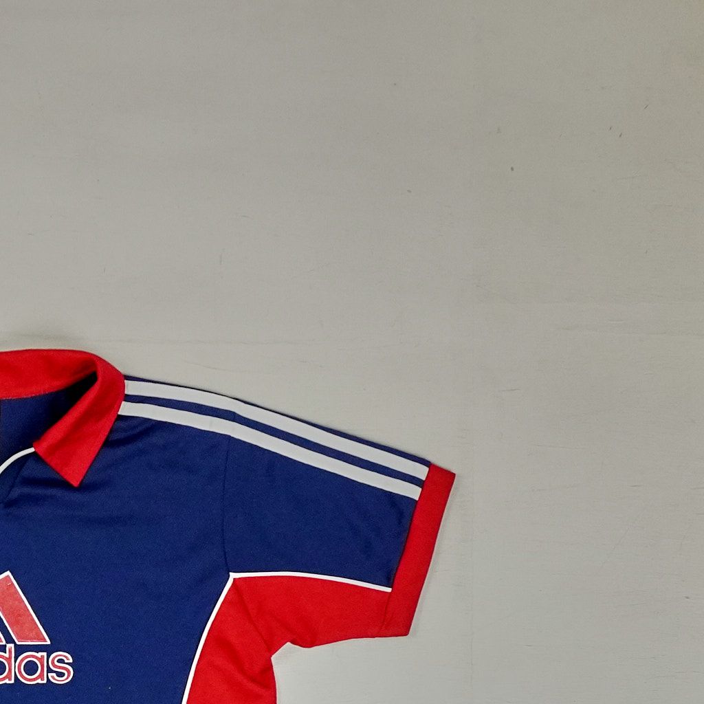 Vintage Adidas Blue Polo Shirt Womans (XS)