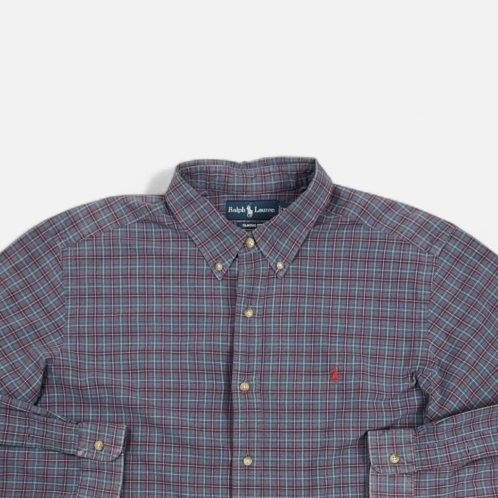 Vintage Ralph Lauren Blue Shirt (XL)