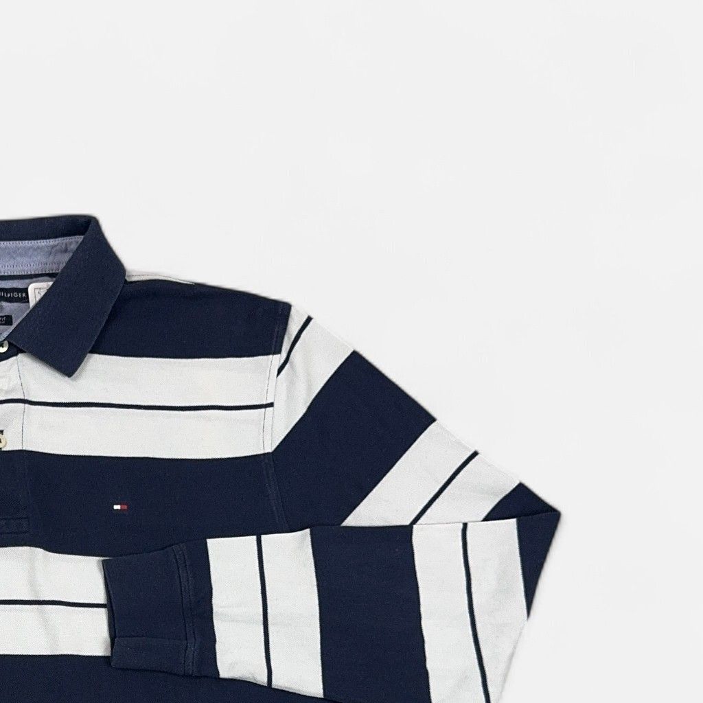 Vintage Tommy Hilfiger Blue Long Sleeve Shirt (L)
