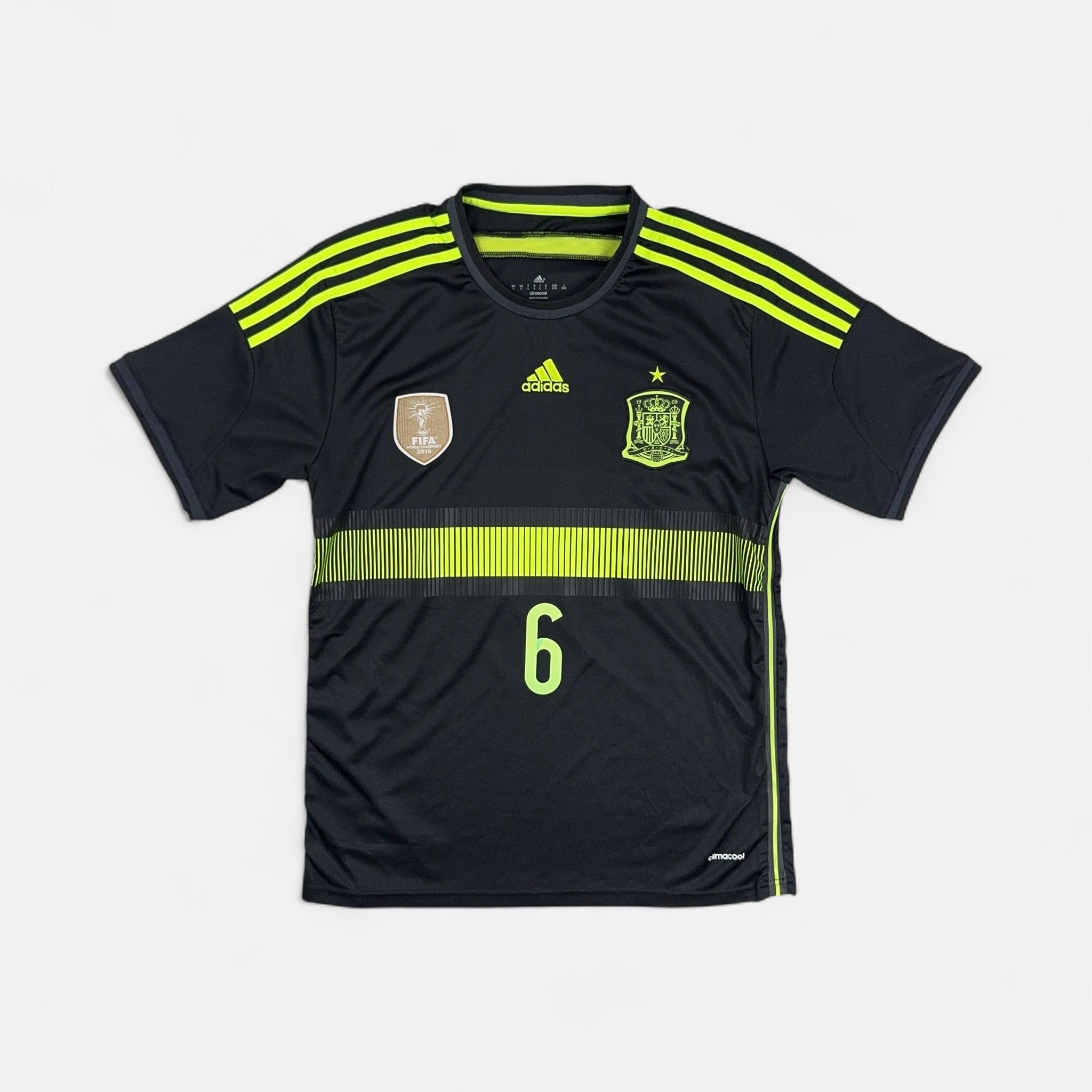 Spain Andrés Iniesta 2014/2015 Adidas Away Jersey (L)
