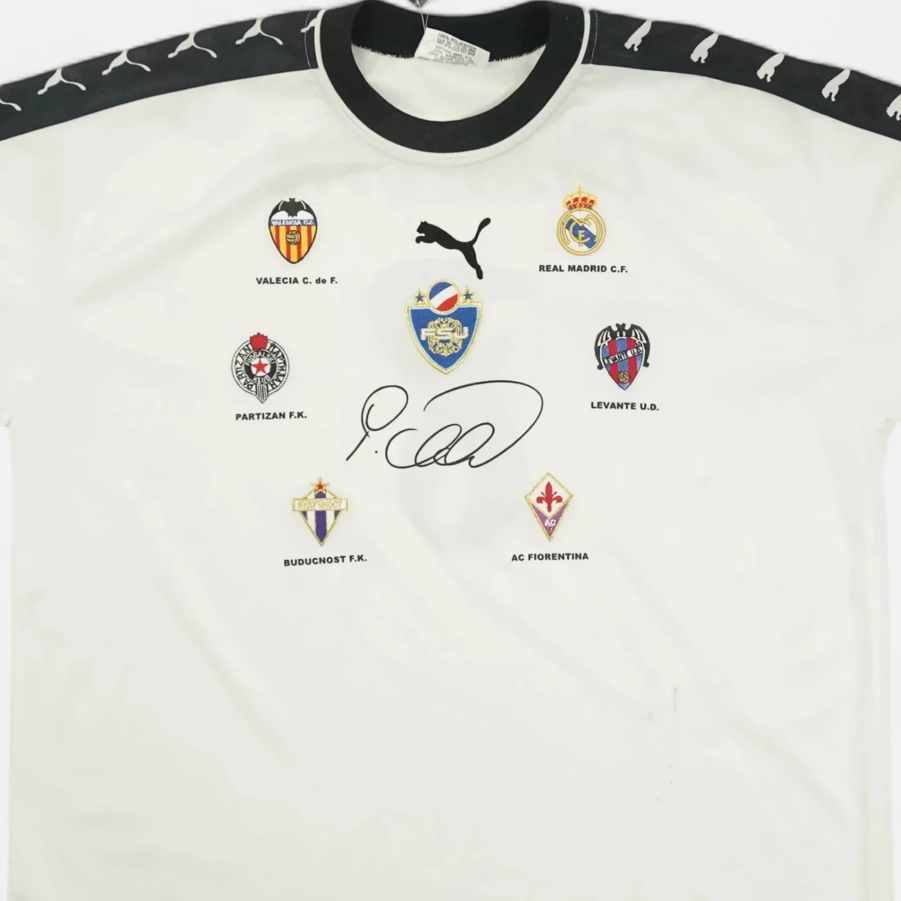 Vintage Puma White Jersey (L) Center