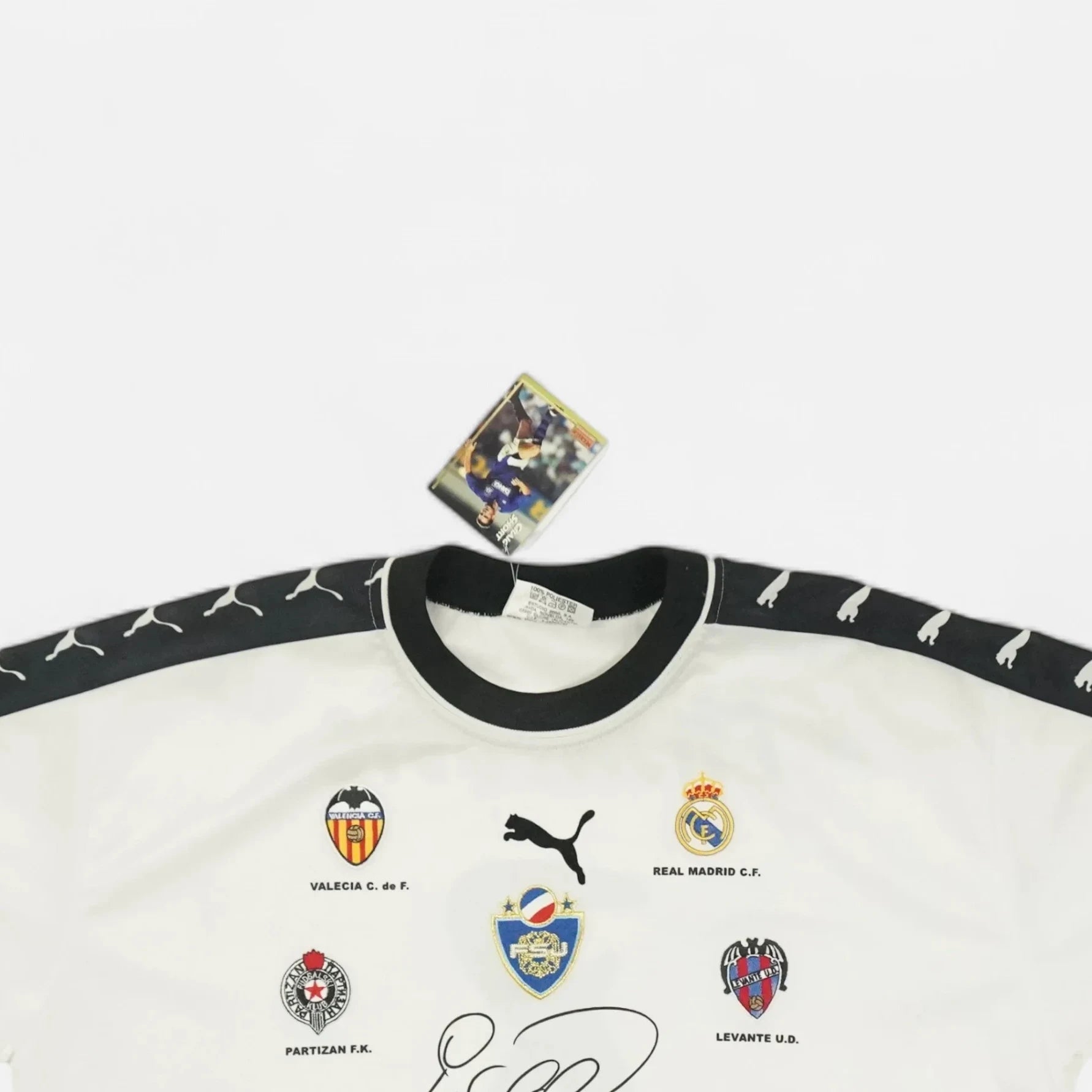 Vintage Puma White Jersey (L) Top