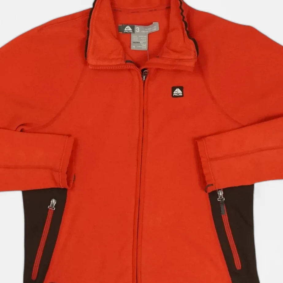 Nike ACG Red Vintage Zip Up Fleece (M Wmns)