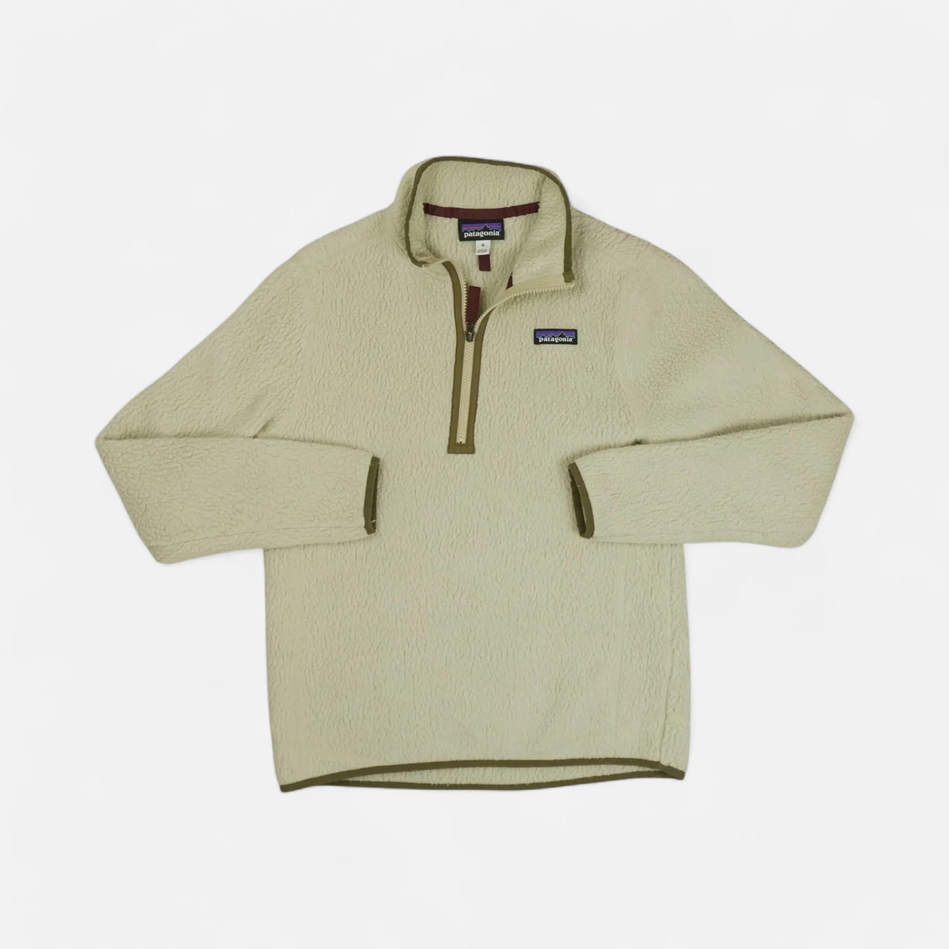 Vintage Patagonia Beige Quarter Zip Fleece (M)