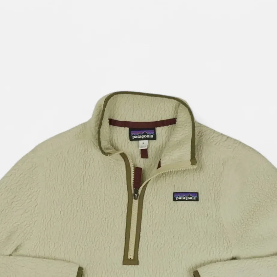 Vintage Patagonia Beige Quarter Zip Fleece (M)