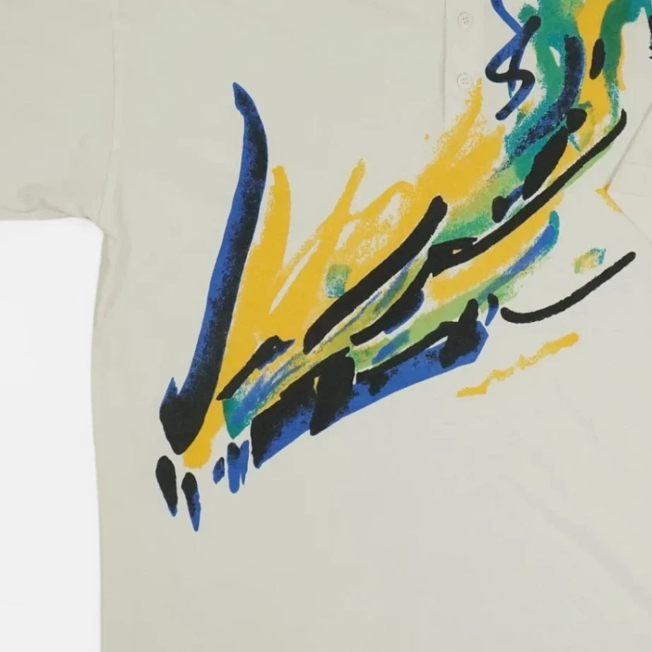 Adidas Vintage Abstract Polo Shirt (XL)