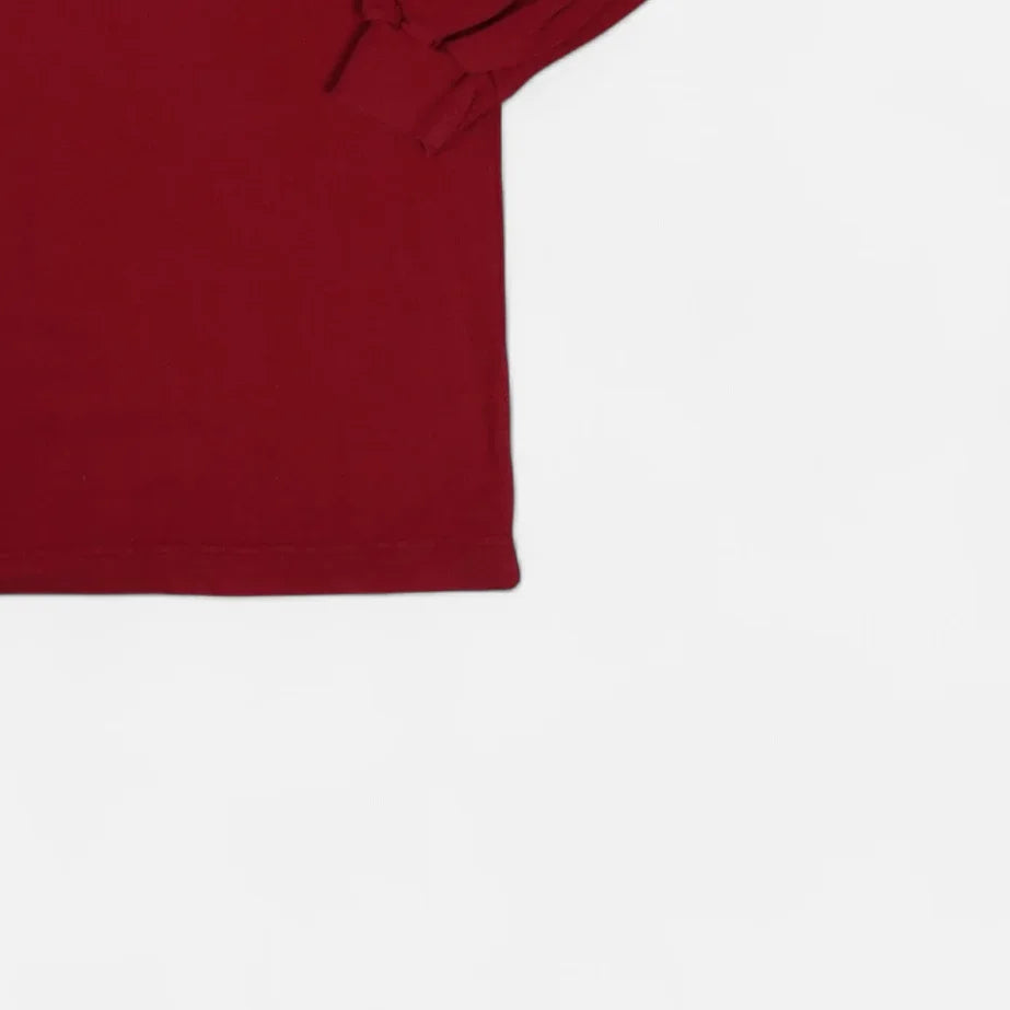 Vintage Red Nike Embroidered Embossed Swoosh Oversized Sweatshirt (XL)