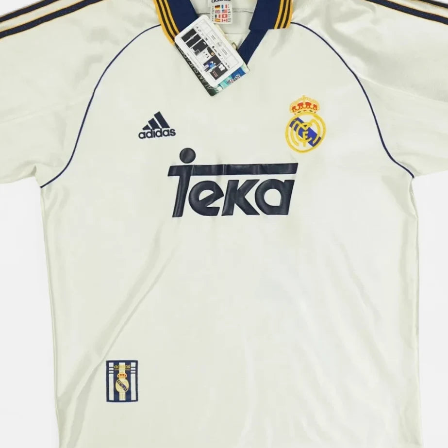 Real Madrid Figo Adidas Home Jersey (M)