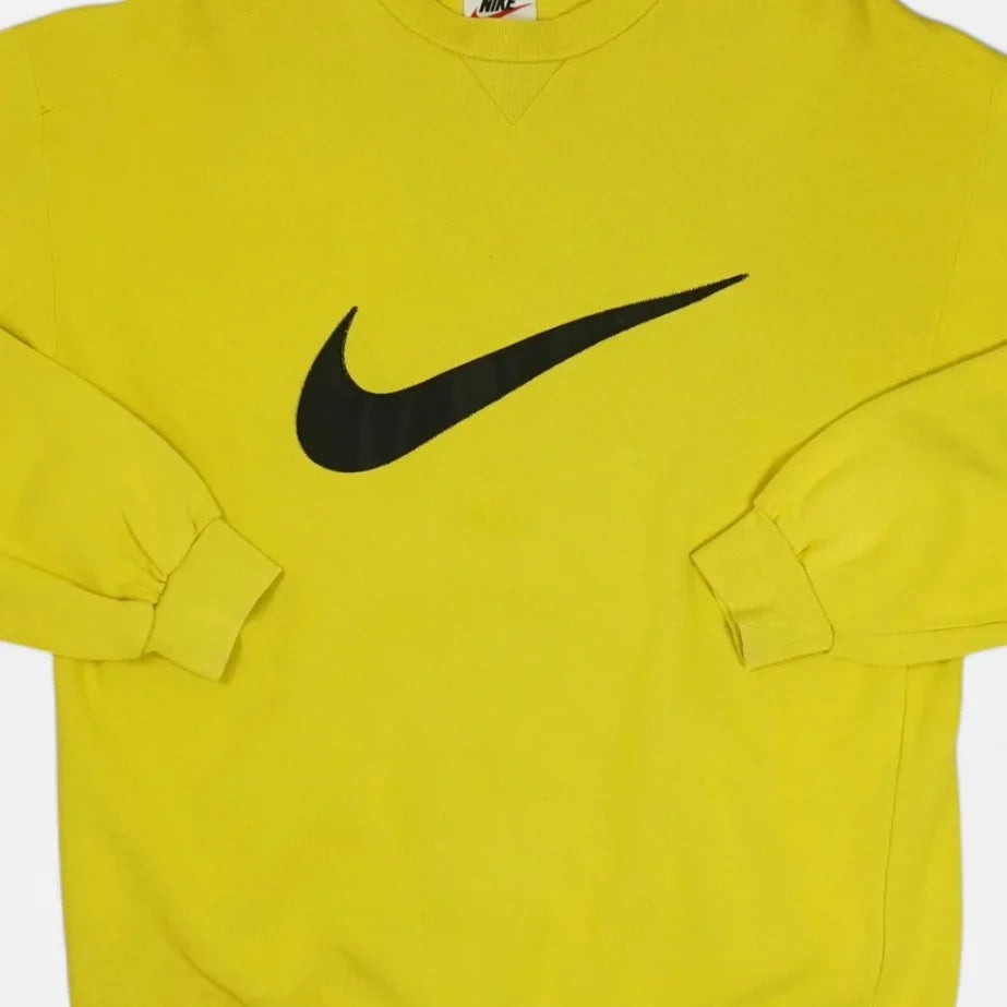 Vintage Nike Yellow Sweatshirt (XL)