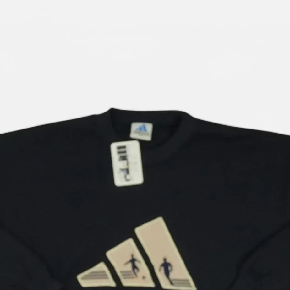 Vintage Adidas Black Sweatshirt (XL)