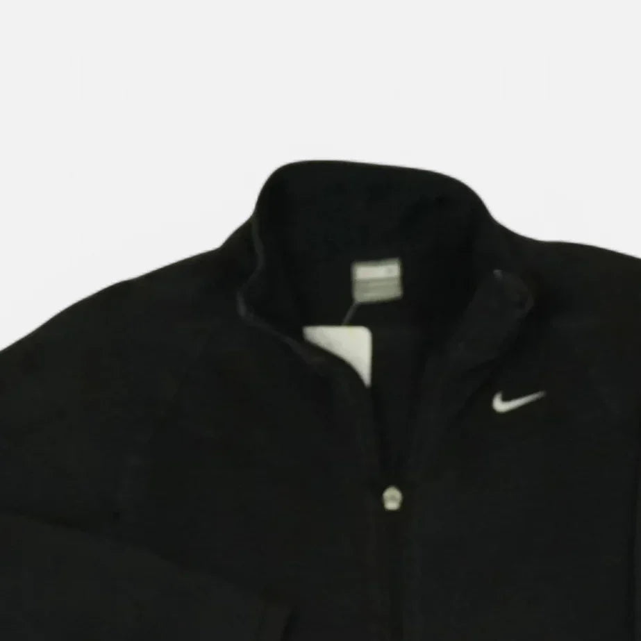 Vintage Nike Black Trackjacket (Womans M )