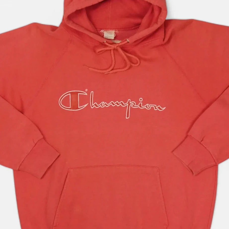 Vintage Champion Red Hoodie (M)