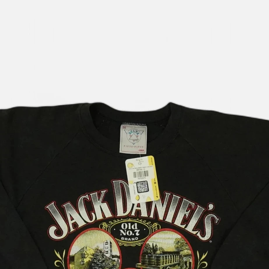Vintage Jack Daniels Black Sweatshirt (S)