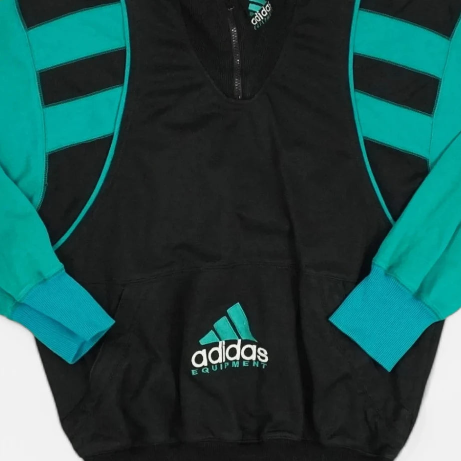 Vintage Adidas Equipment Black Trackjacket (XL)