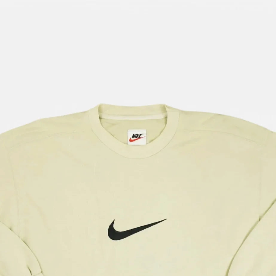 Vintage Nike Beige 90s Sweatshirt (XL)