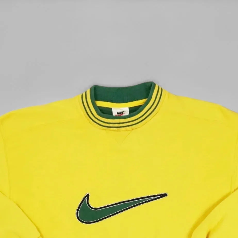 Vintage Nike Yellow Sweatshirt Womans (XXS)