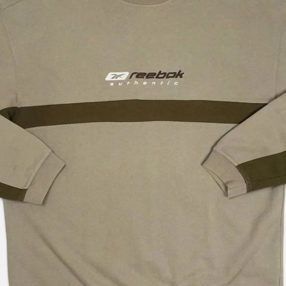 Vintage Reebok Beige Sweatshirt (XL)