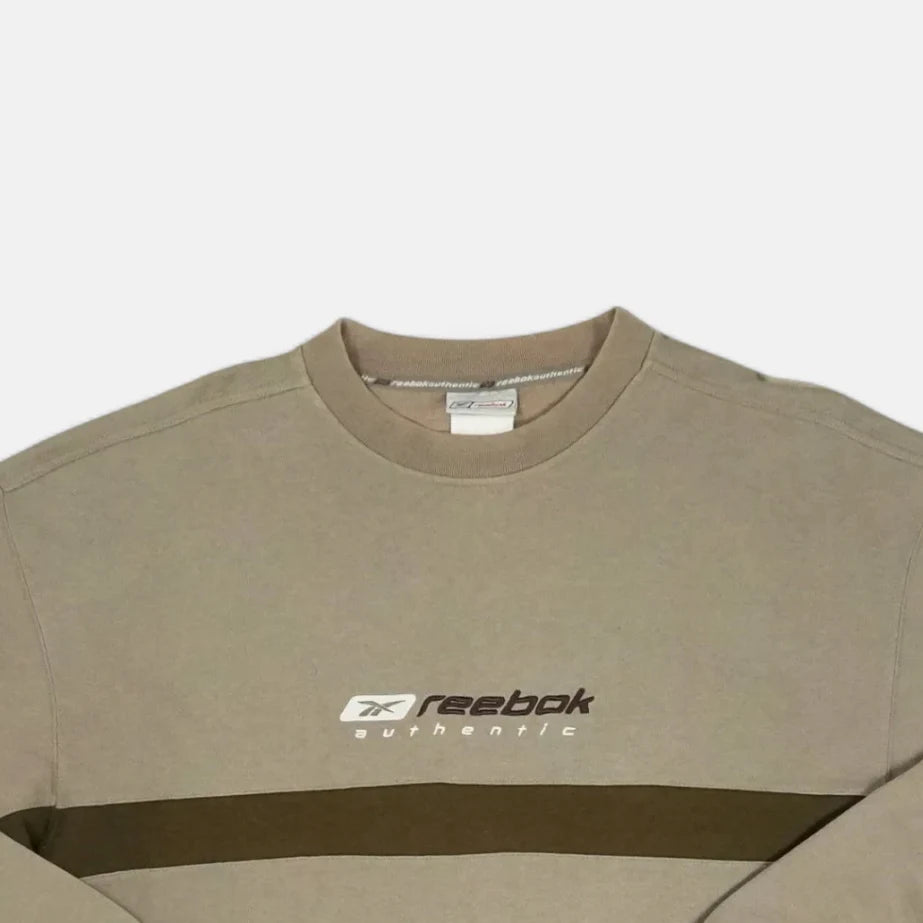 Vintage Reebok Beige Sweatshirt (XL)