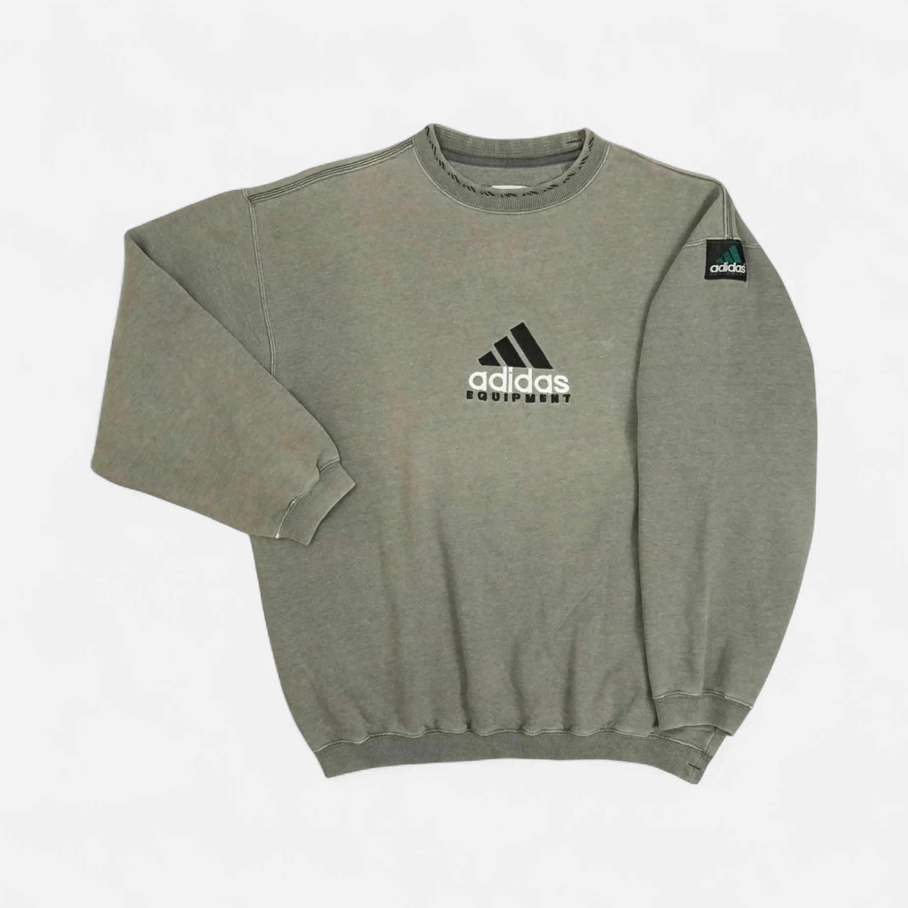 Vintage Adidas Equipment Grey Sweatshirt (S)