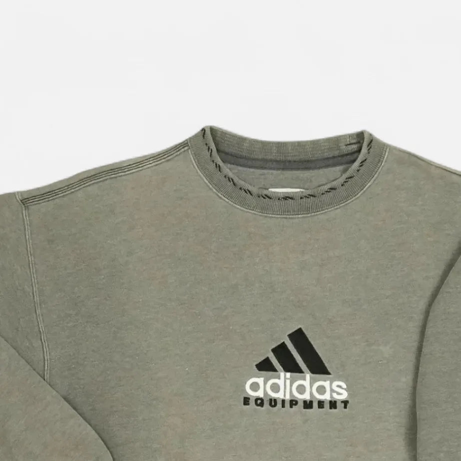 Vintage Adidas Equipment Grey Sweatshirt (S)