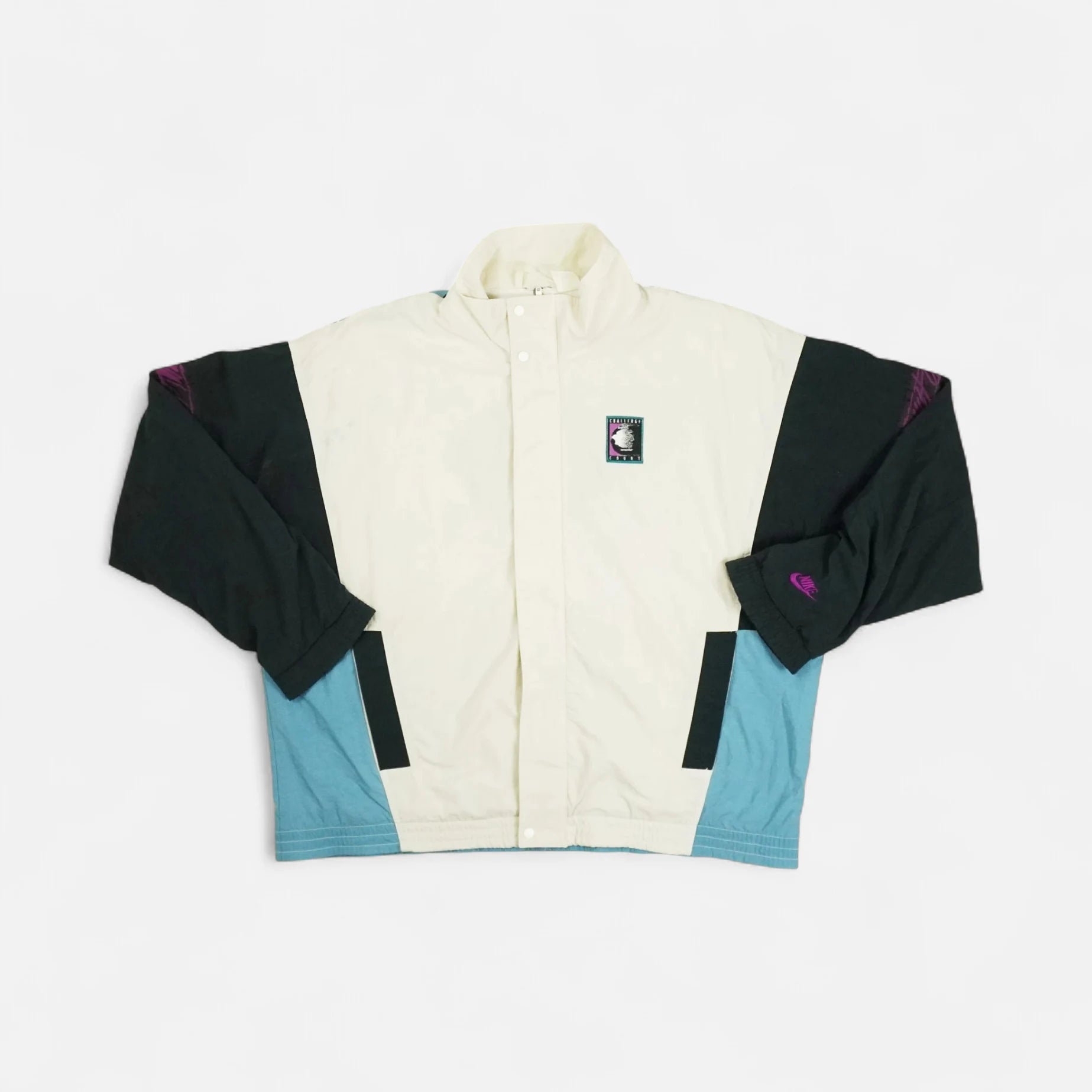 Vintage Nike Challenge Court White Trackjacket (XL)