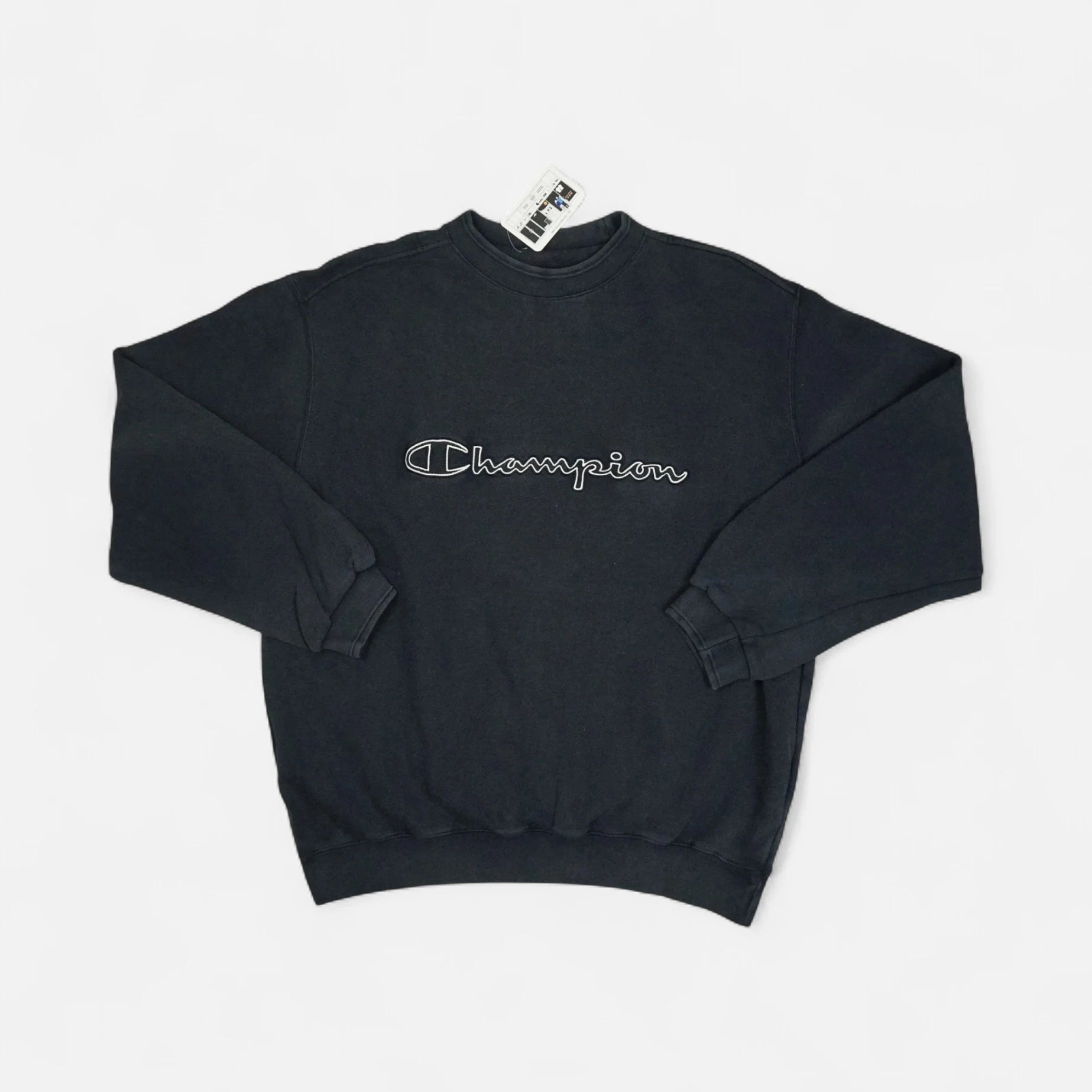 Vintage Champion Black Sweatshirt (XL)