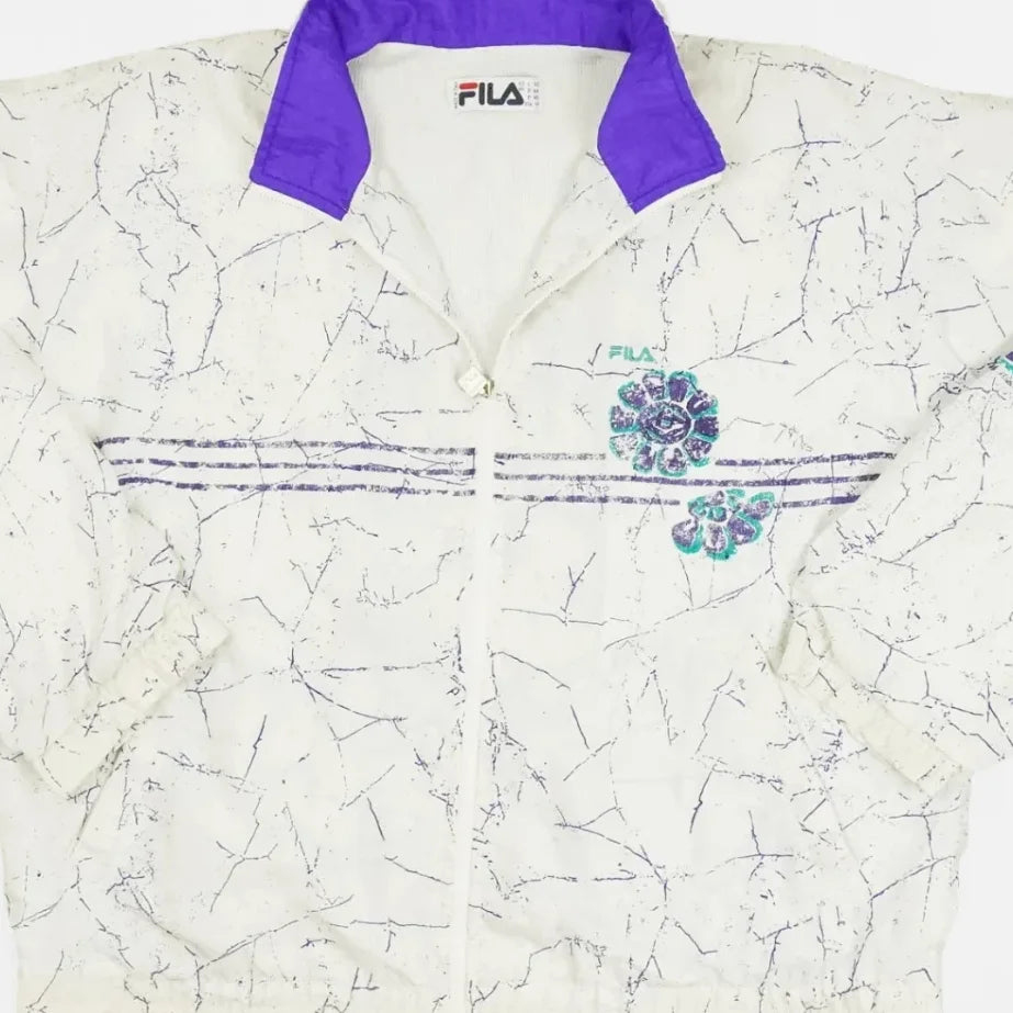 Vintage Fila White Trackjacket (L)