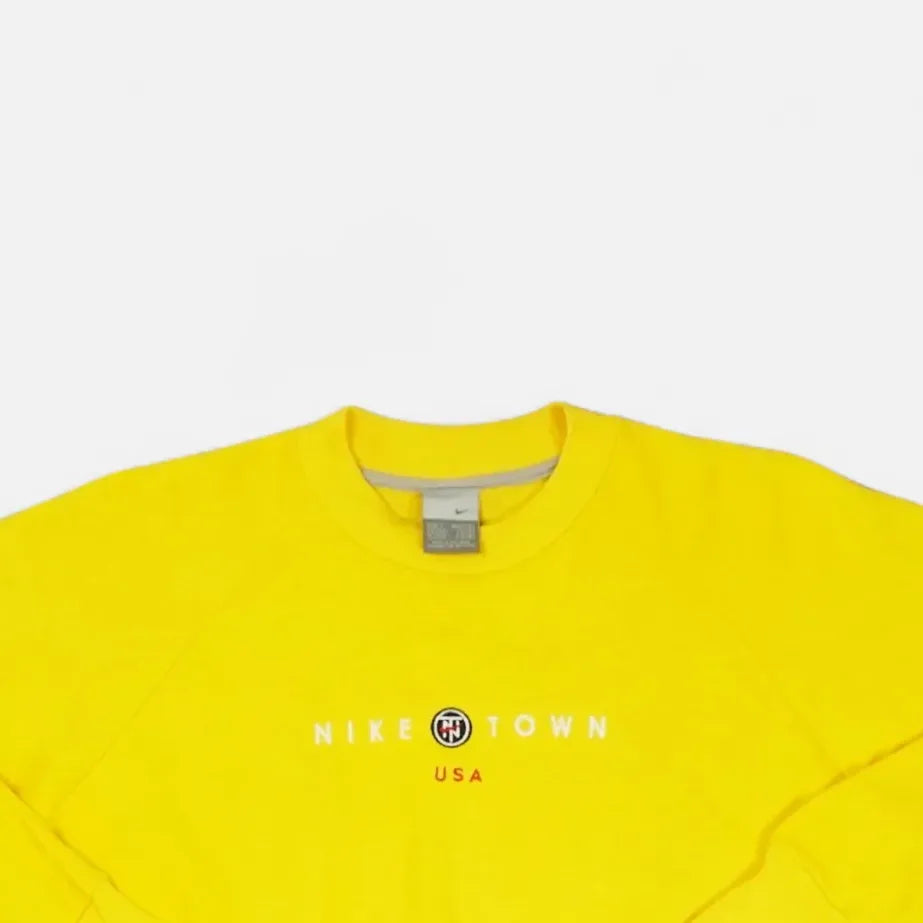 Vintage Nike Town Yellow Sweatshirt (S)