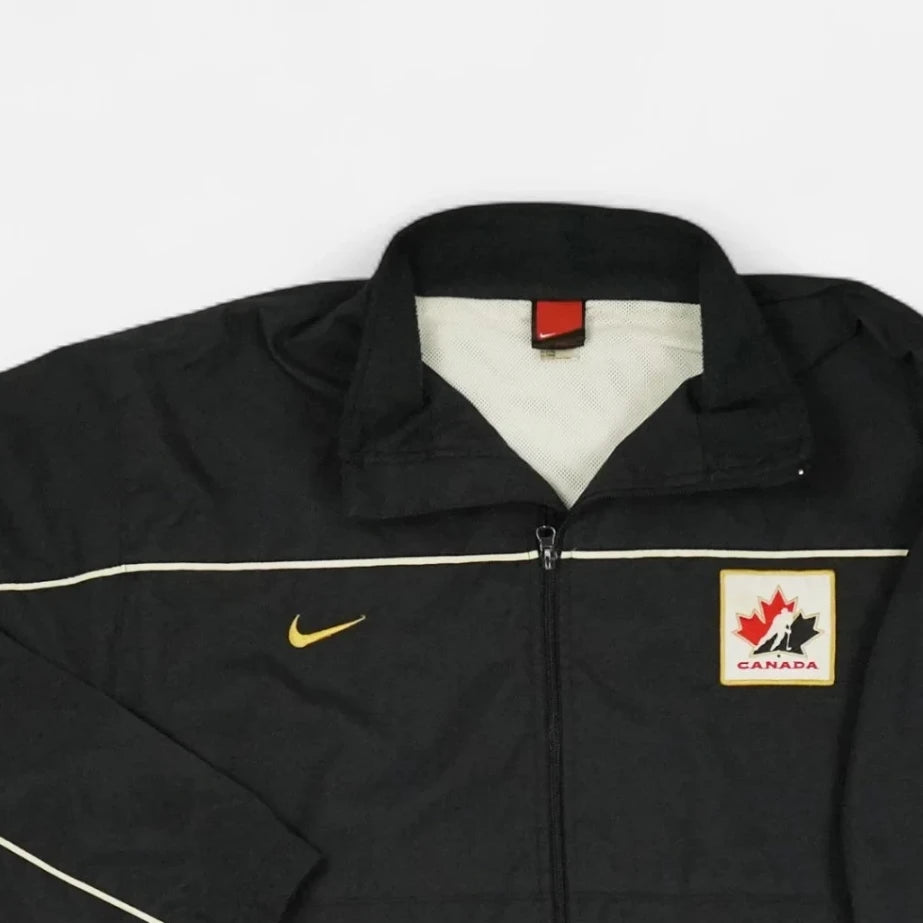 Vintage Nike Black Canada Trackjacket (XXL)