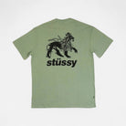 Stüssy Green Stüssy Lion Motif T-shirt