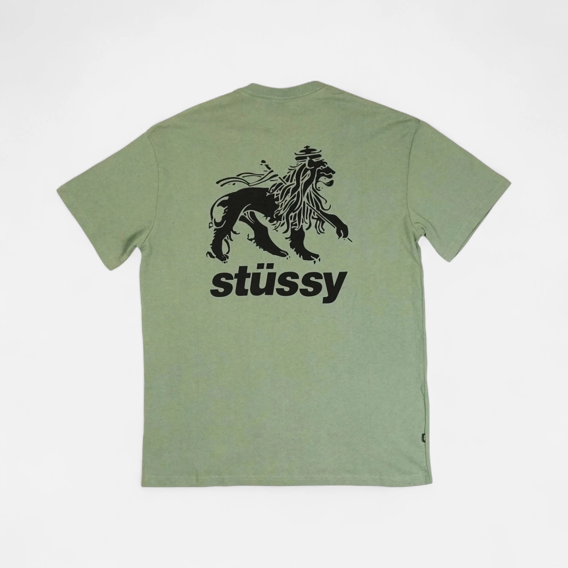 Stüssy Green Stüssy Lion Motif T-shirt