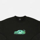 Stüssy Black Green Car Design Sweatshirt
