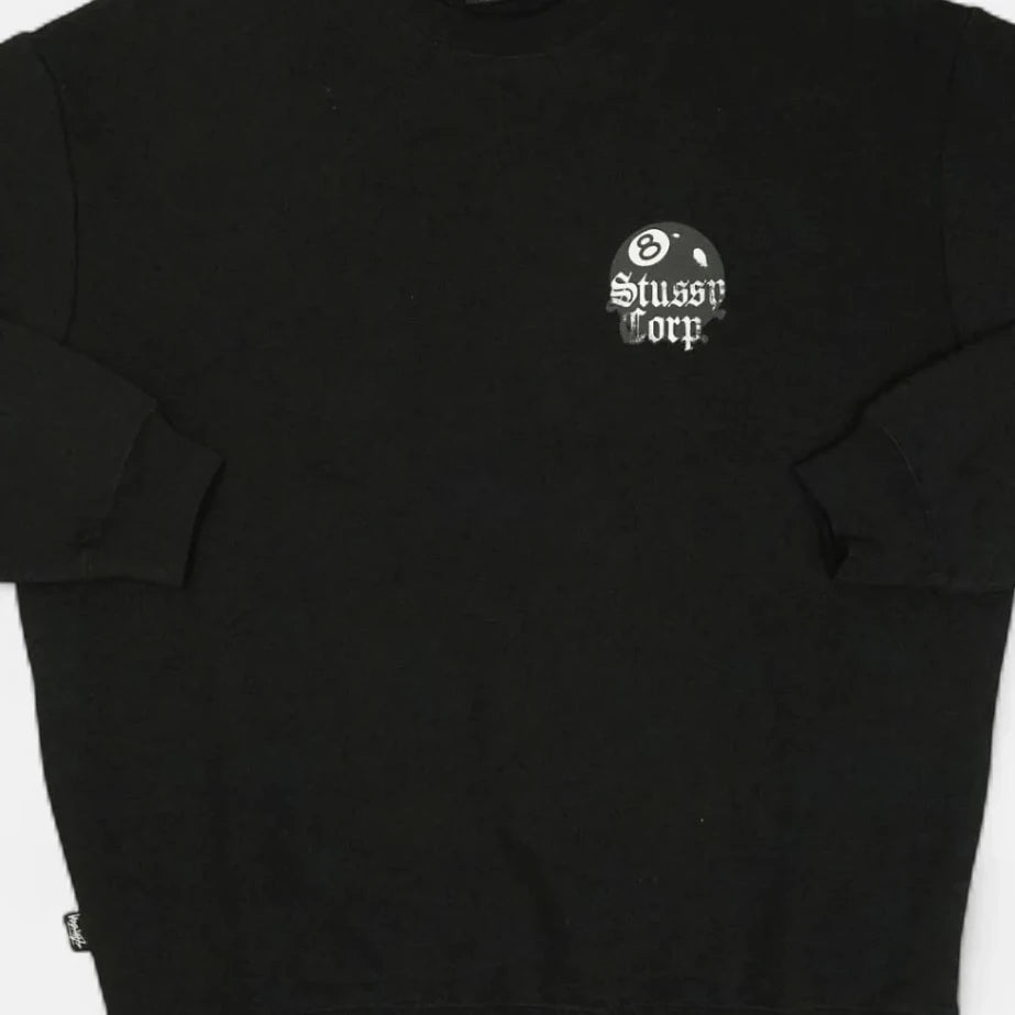 Stüssy Black Stussy 8 Ball Sweatshirt