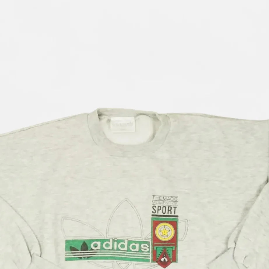 Vintage Adidas Gray Sweatshirt (M)