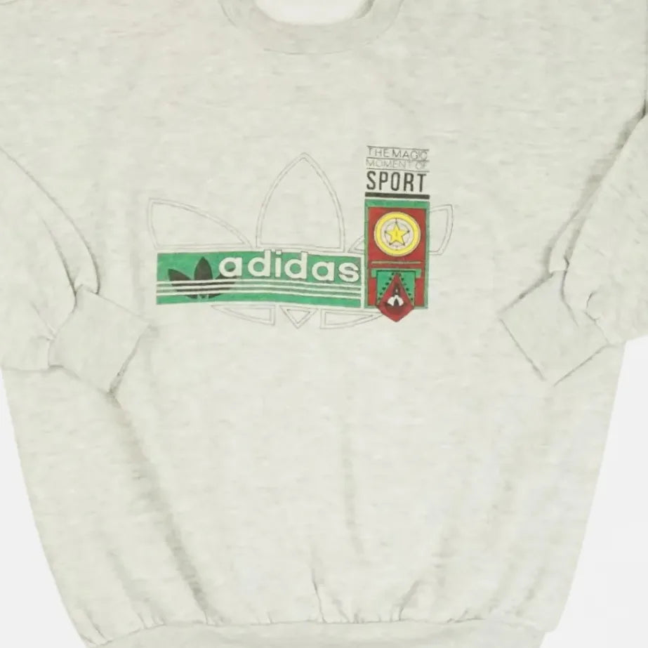 Vintage Adidas Gray Sweatshirt (M)