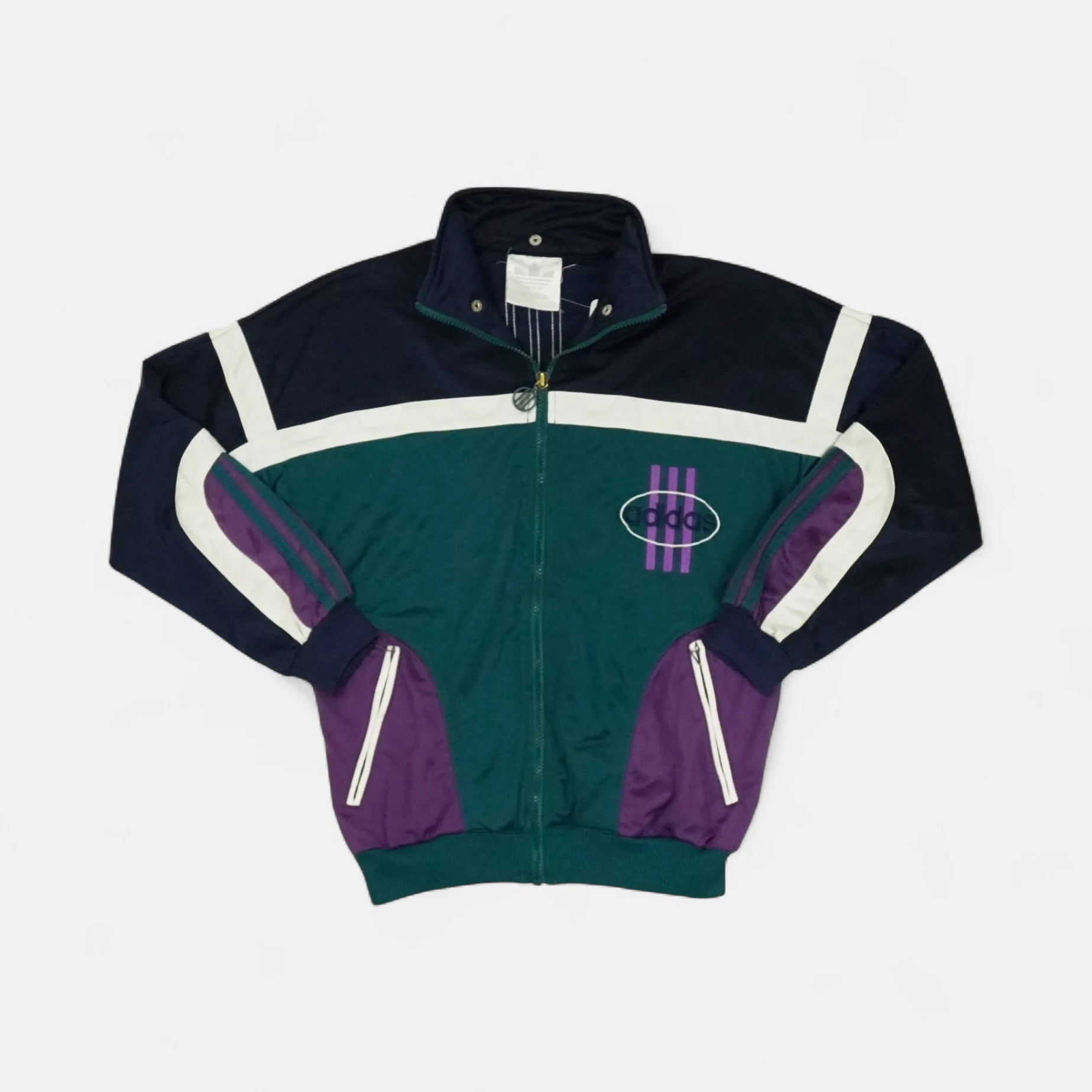 Vintage Adidas Green Trackjacket (XS)