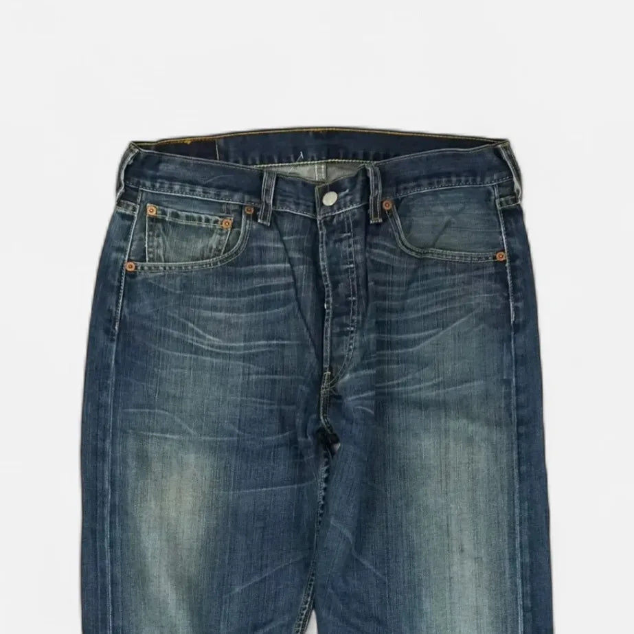 Vintage Levis 501's Blue Trousers (34 X 32)
