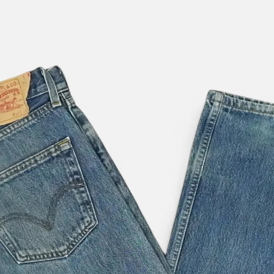 Vintage Blue Levis Trousers (32 X 36)