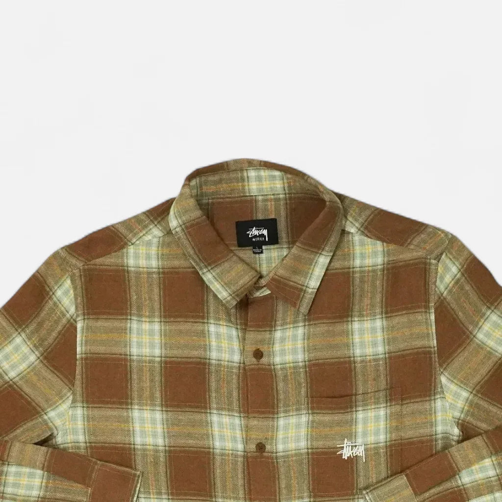 Stussy Brown Checkered shirt