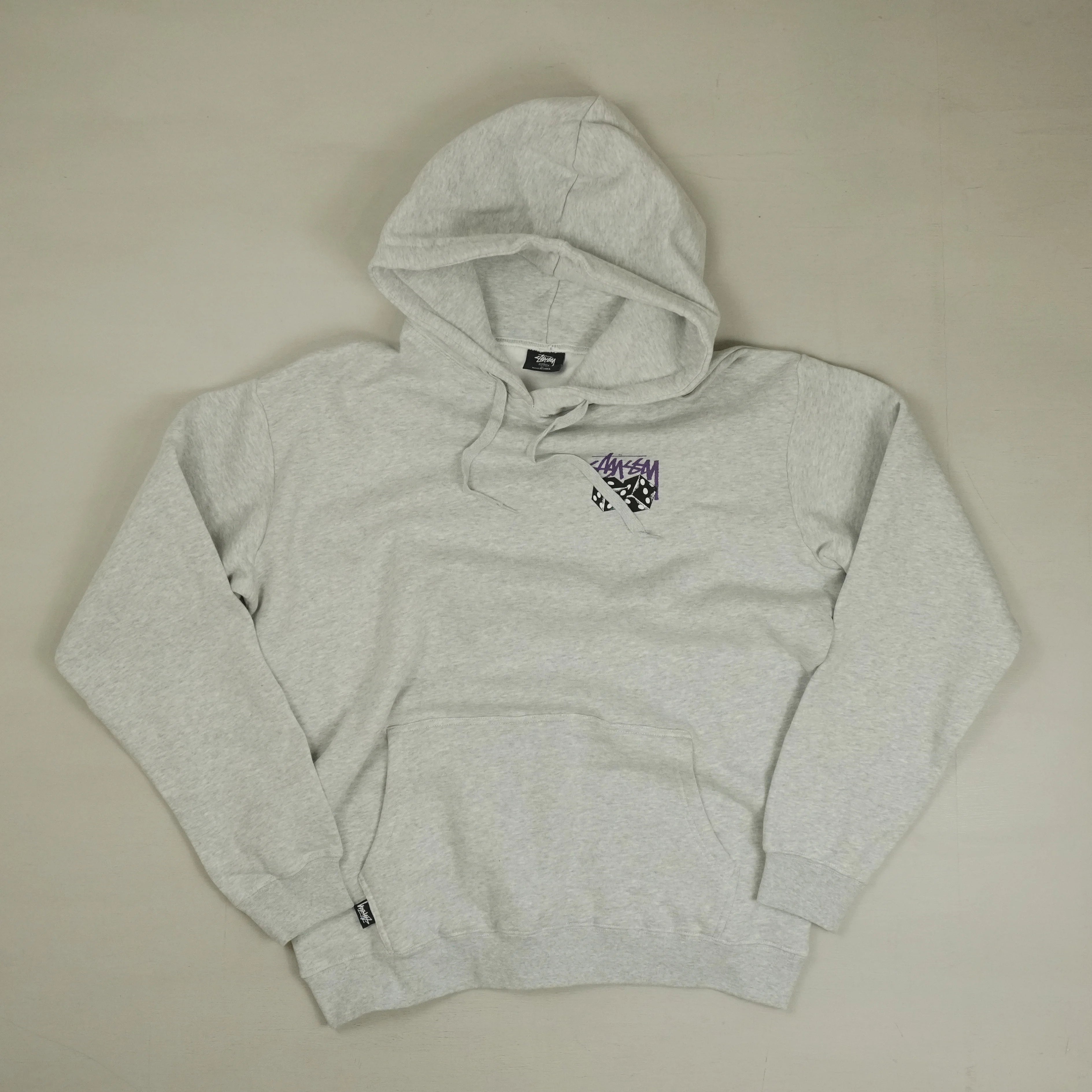 Stussy Grey Dice Graphic Hoodie
