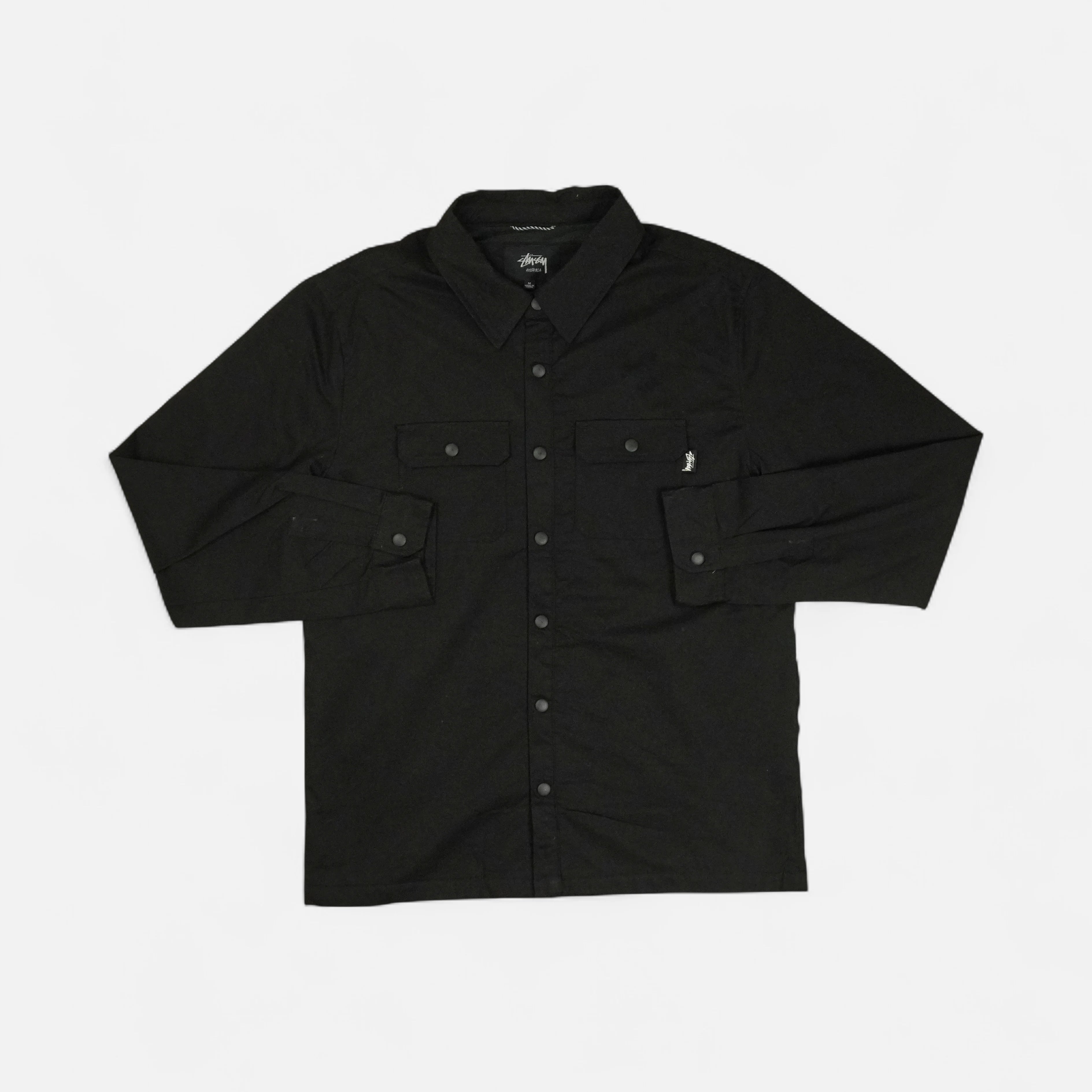 Stussy Black Fleece Lined Shirt