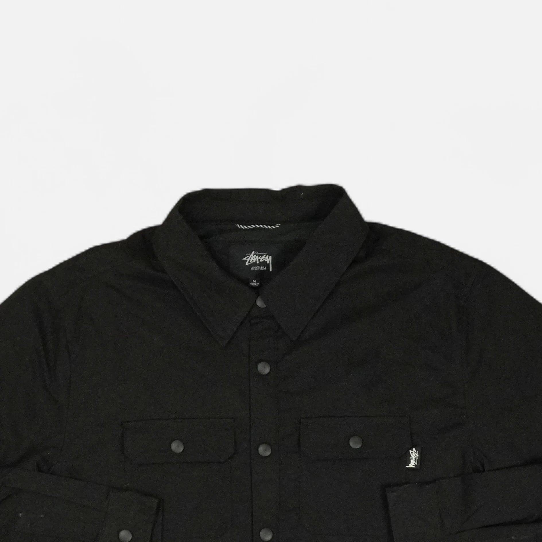 Stussy Black Fleece Lined Shirt