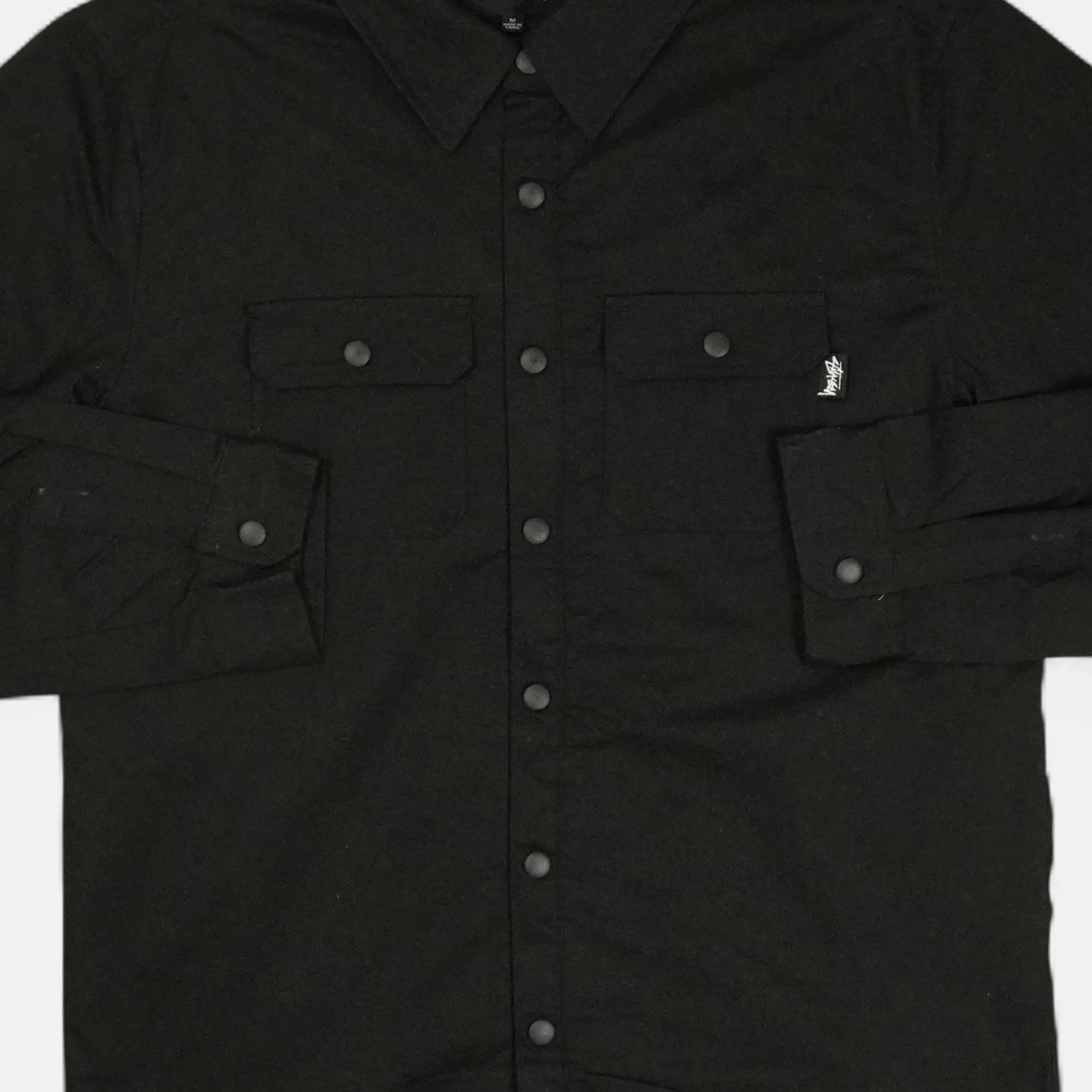 Stussy Black Fleece Lined Shirt