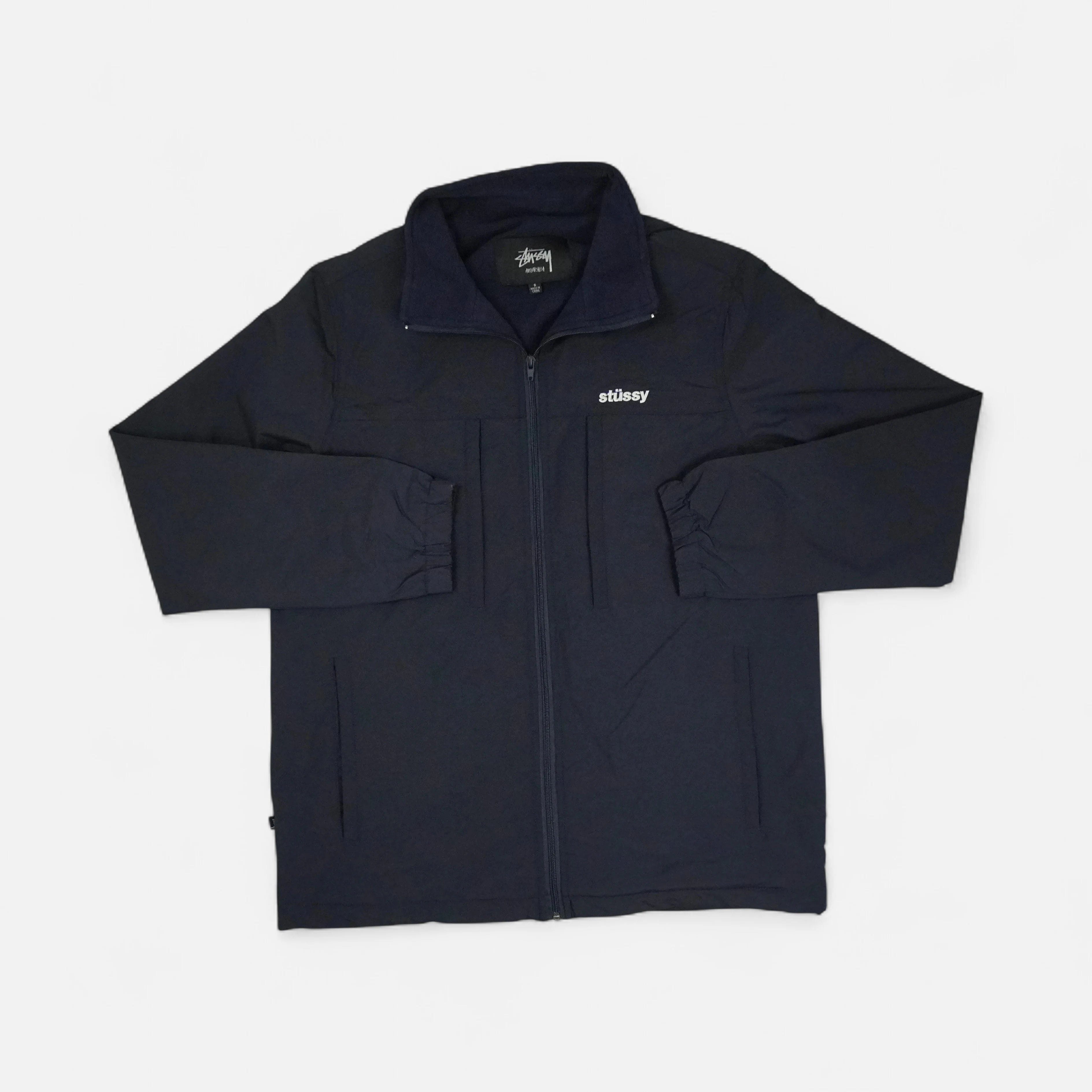 Stussy Navy Fleece Lined Jacket