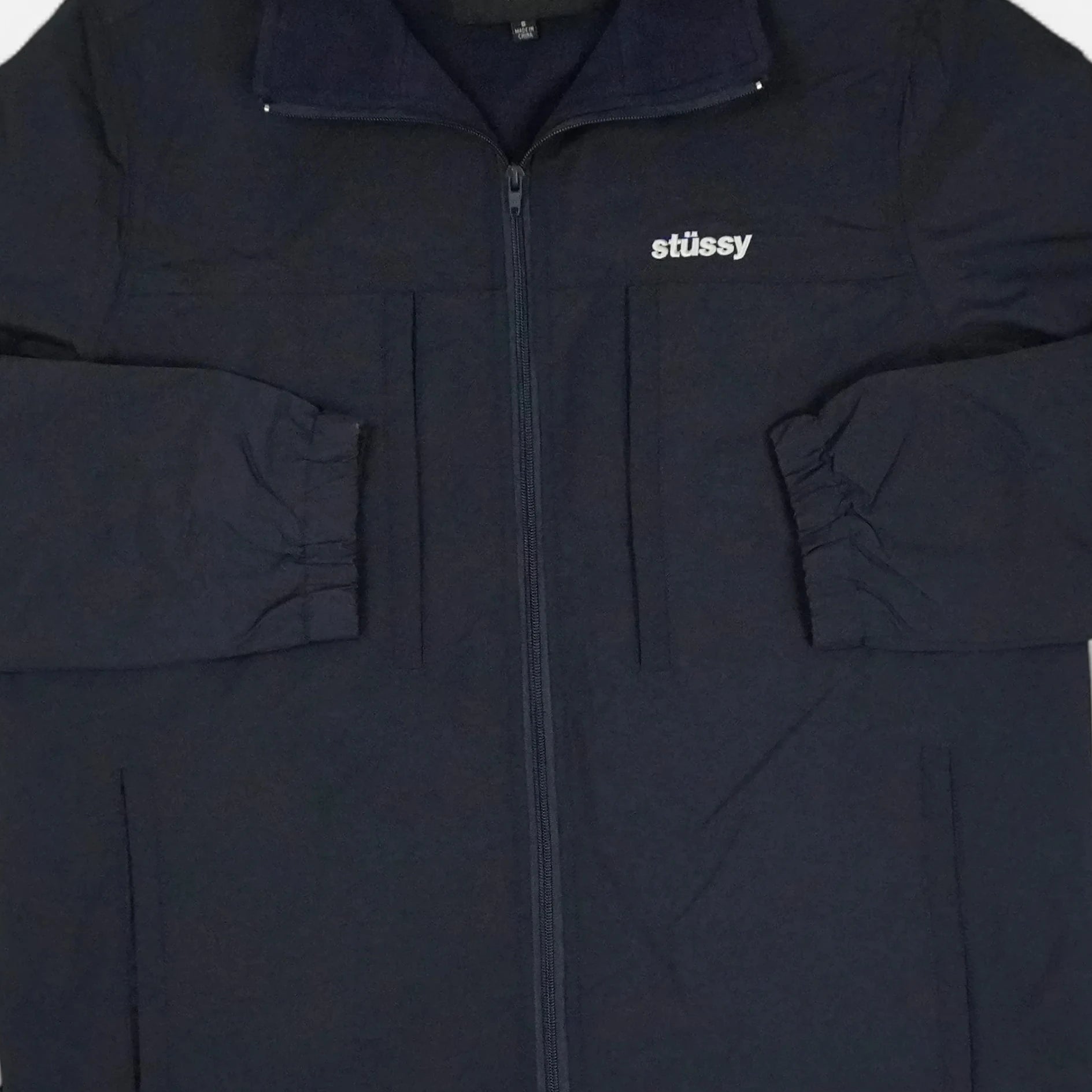 Stussy Navy Fleece Lined Jacket