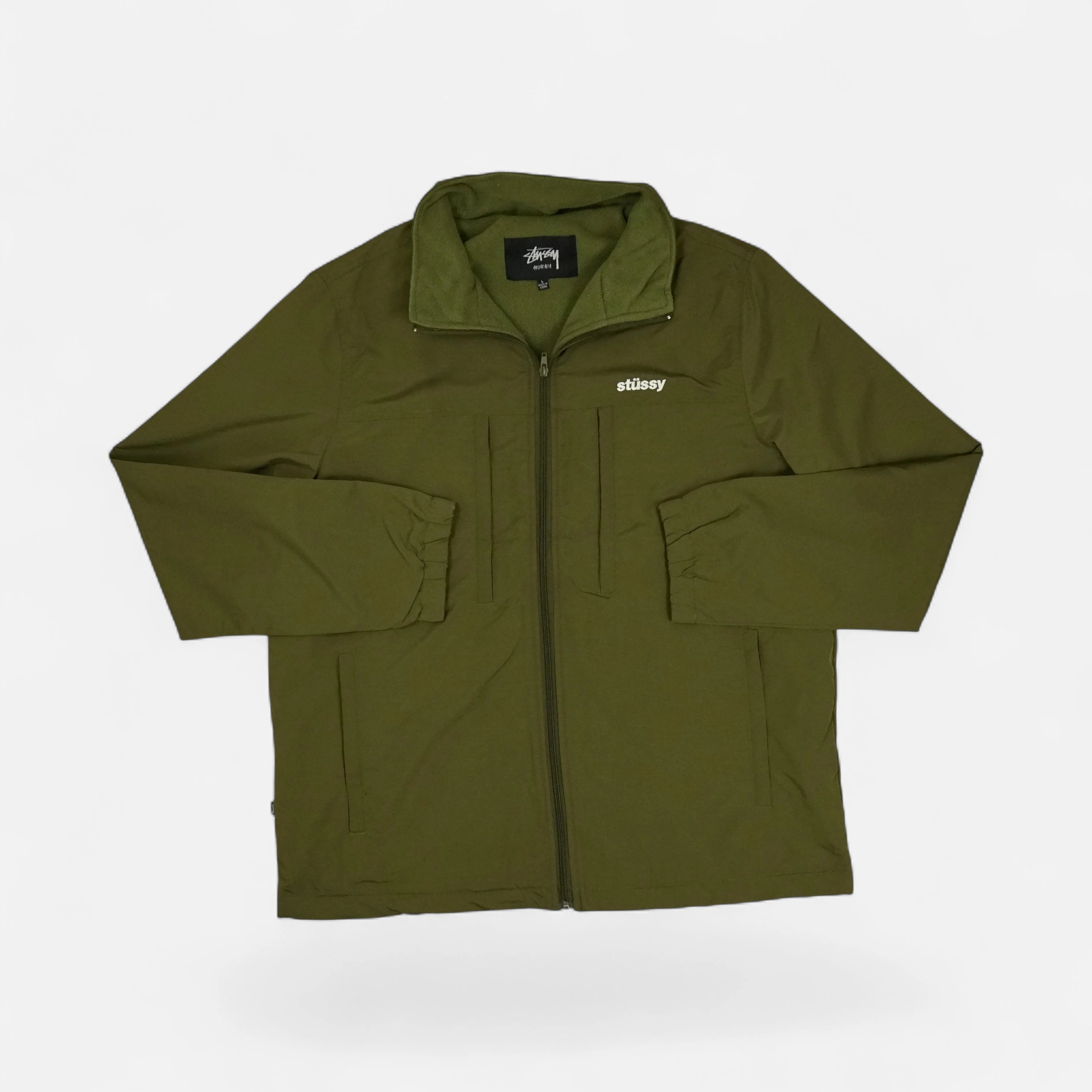 Stussy Green Fleece Lined Jacket