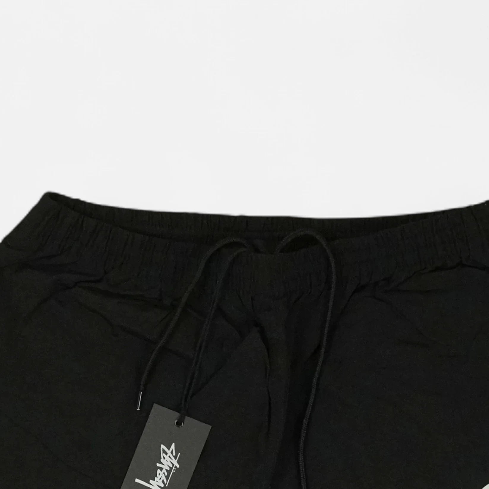 Stussy Black Front Graphic Shorts